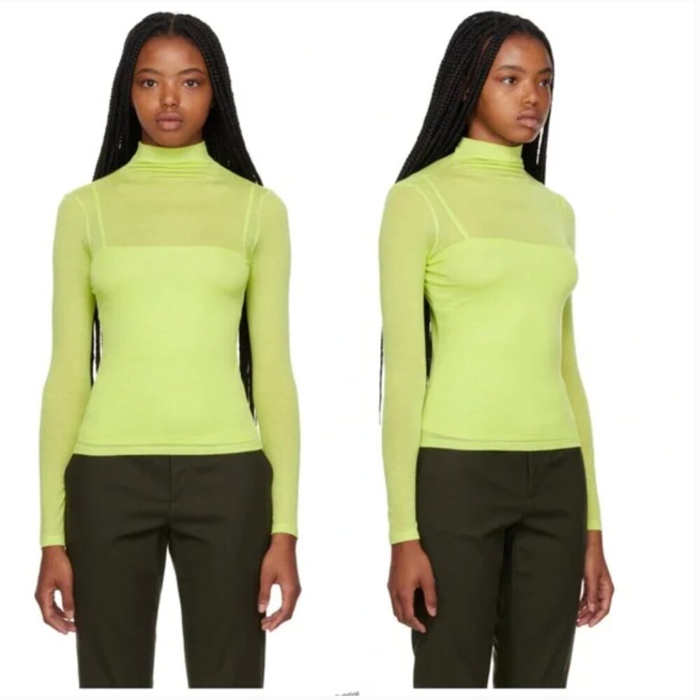 VINCE Layered Lyocell Blend Top Size L